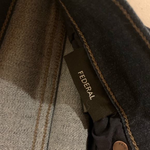 Paige Federal Women’s Size 30x29 Mid Rise Straight Leg Jeans Dark Wash - Picture 3 of 8